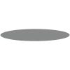 Bottenmatta ljusgrå 550 cm polyester geotextil vidaXL ⌀550 cm (1 mm) – miniatyr 3