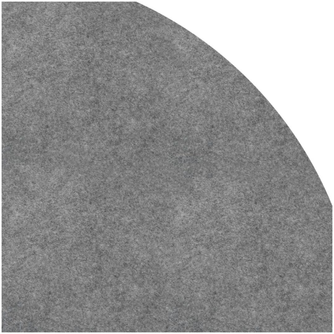 Bottenmatta ljusgrå 550 cm polyester geotextil vidaXL ⌀550 cm (1 mm) – bild 4