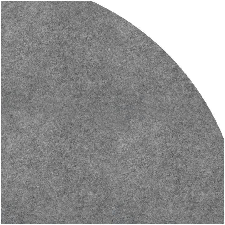 Bottenmatta ljusgrå 550 cm polyester geotextil vidaXL ⌀550 cm (1 mm) – bild 4