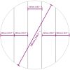 Bottenmatta ljusgrå 550 cm polyester geotextil vidaXL ⌀550 cm (1 mm) – miniatyr 7