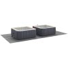 Bottenmatta ljusgrå polyester geotextil vidaXL 500 x 250 cm – miniatyr 4