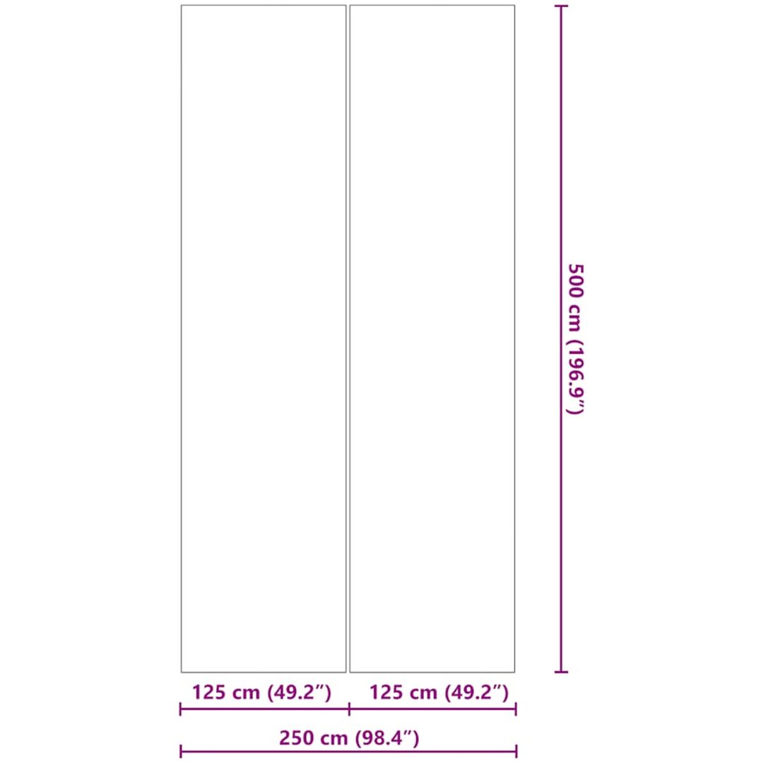 Bottenmatta ljusgrå polyester geotextil vidaXL 500 x 250 cm – bild 8