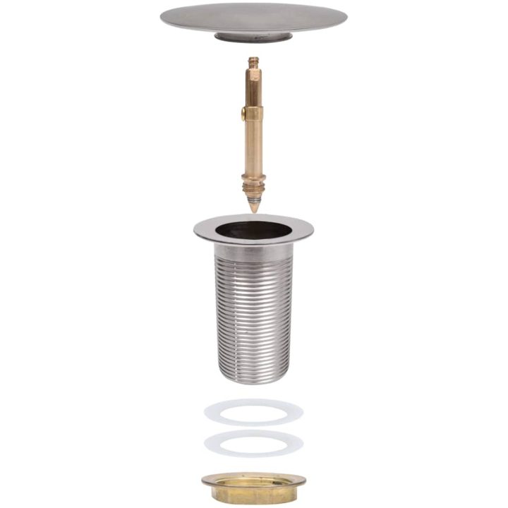 Bottenventil utan överflödesfunktion silver 6,4x6,4x9,1 cm vidaXL – bild 7