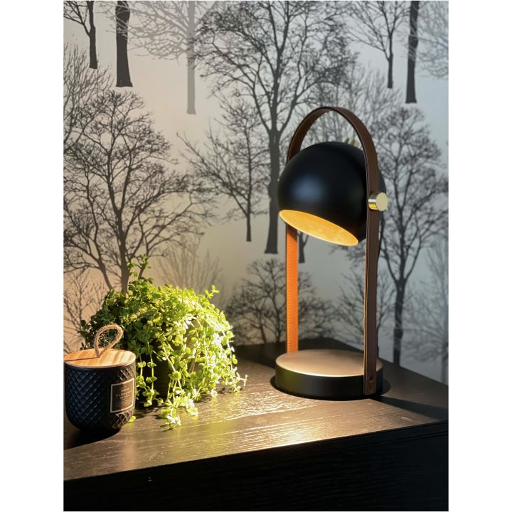 Bow Bordlampa, Svart ANETA HOME Sockel GU10 Svart /Matt Mässing – bild 3