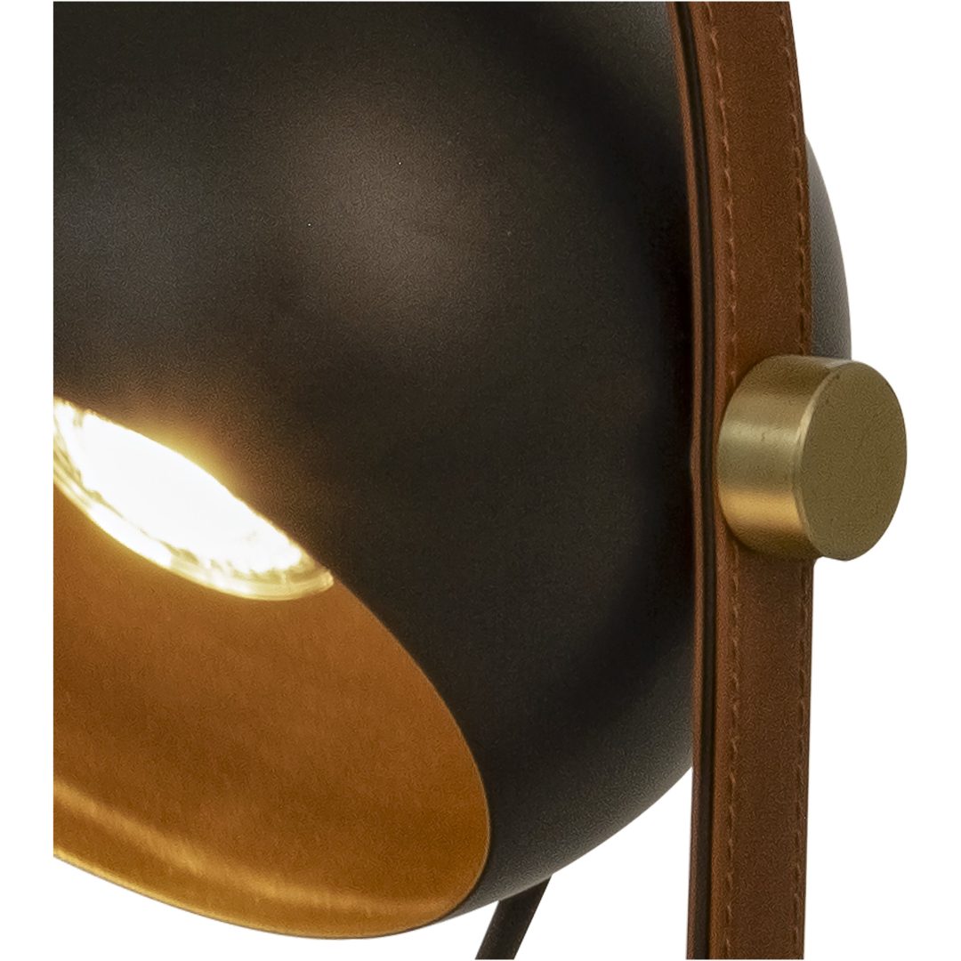 Bow Bordlampa, Svart ANETA HOME Sockel GU10 Svart /Matt Mässing – bild 2