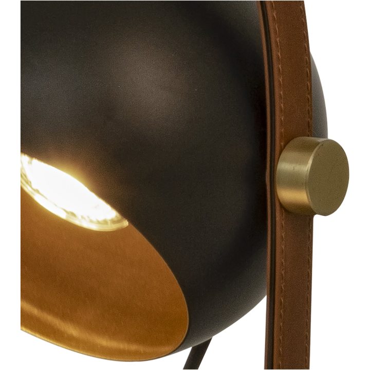 Bow Bordlampa, Svart ANETA HOME Sockel GU10 Svart /Matt Mässing – bild 2