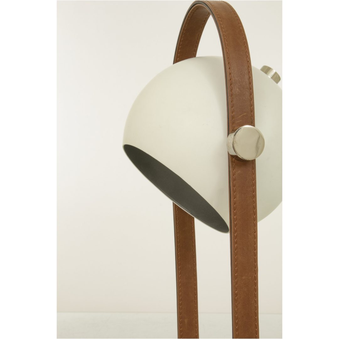 Bow Bordlampa, Vit ANETA HOME Sockel GU10 Vit /Brun /Silver – bild 2