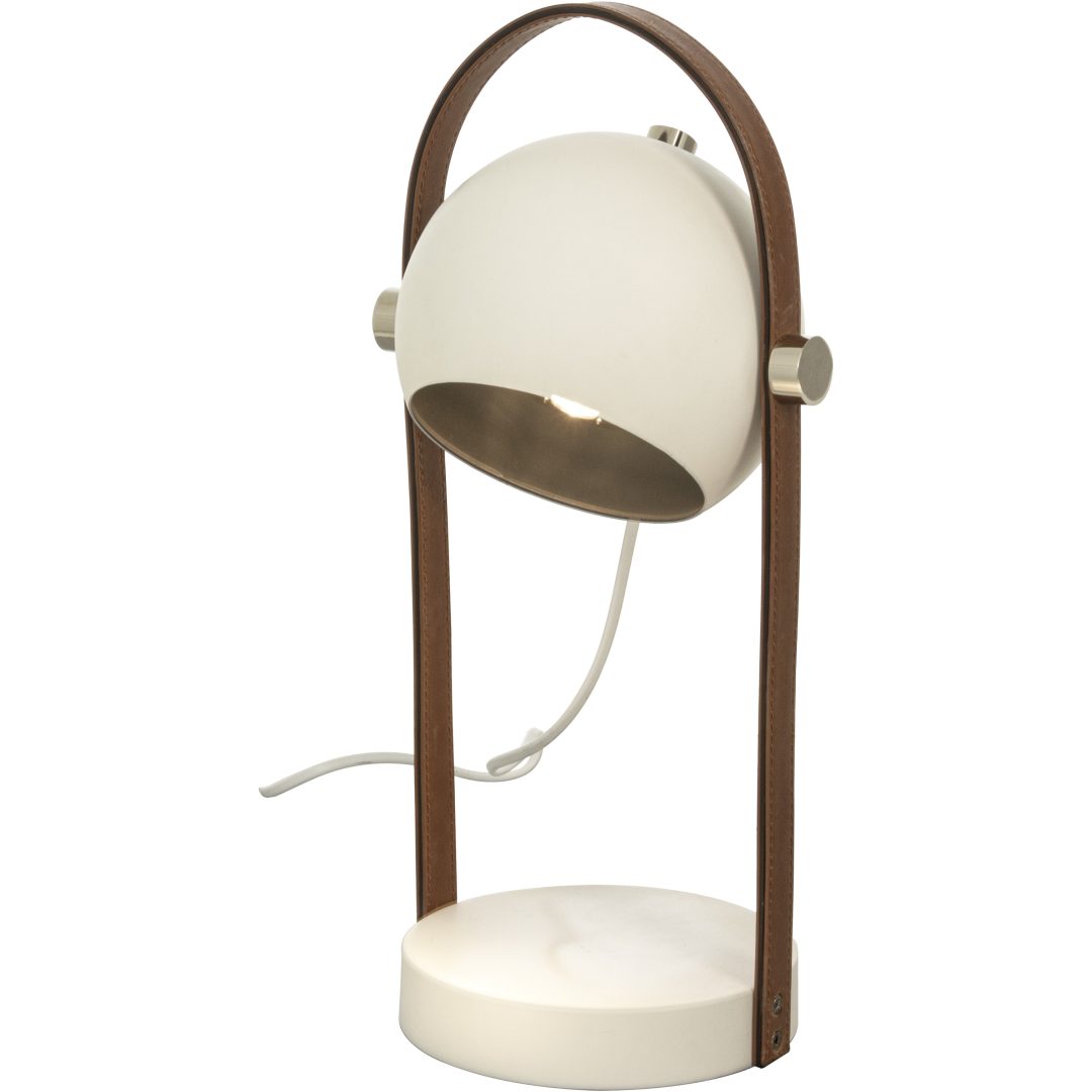 Bow Bordlampa, Vit ANETA HOME Sockel GU10 Vit /Brun /Silver