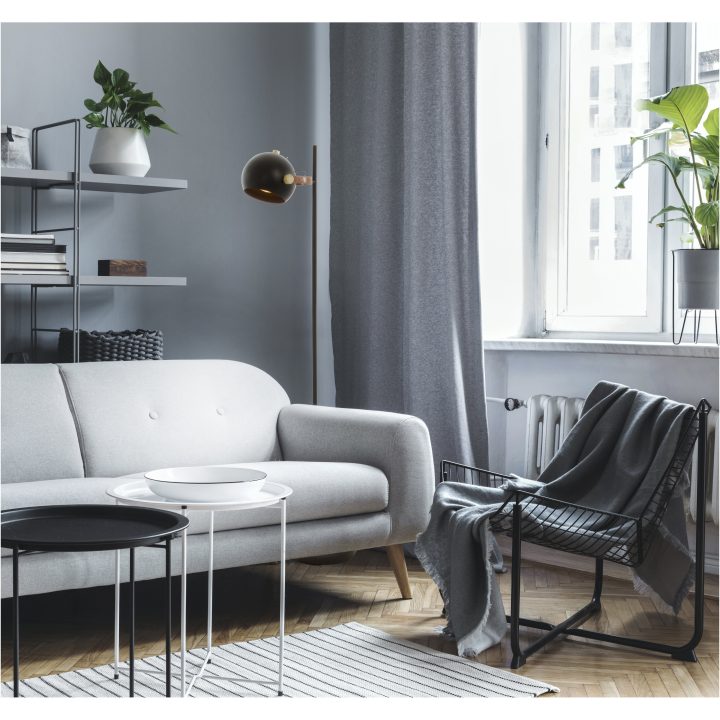 Bow Golvlampa., 1-arm, Svart ANETA HOME Sockel GU10 Svart /Matt Mässing – bild 5