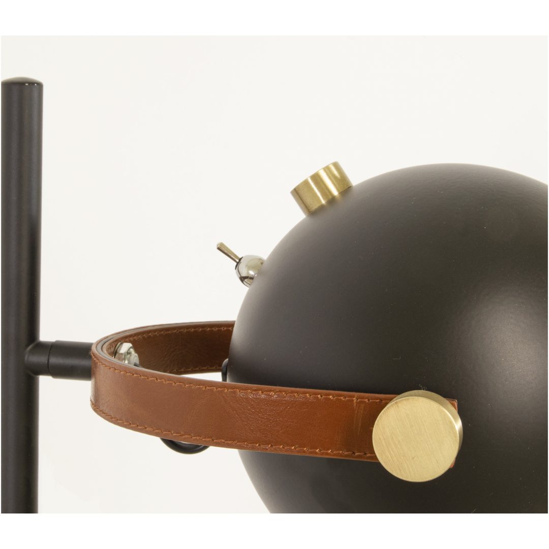 Bow Golvlampa., 1-arm, Svart ANETA HOME Sockel GU10 Svart /Matt Mässing – bild 3
