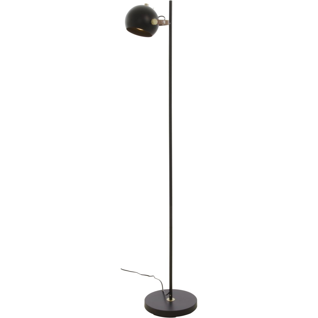Bow Golvlampa., 1-arm, Svart ANETA HOME Sockel GU10 Svart /Matt Mässing
