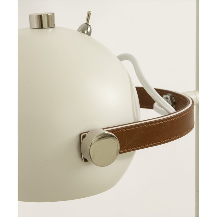 Bow Golvlampa, 1-arm, Vit ANETA HOME Sockel GU10 Vit /Brun /Silver – bild 3
