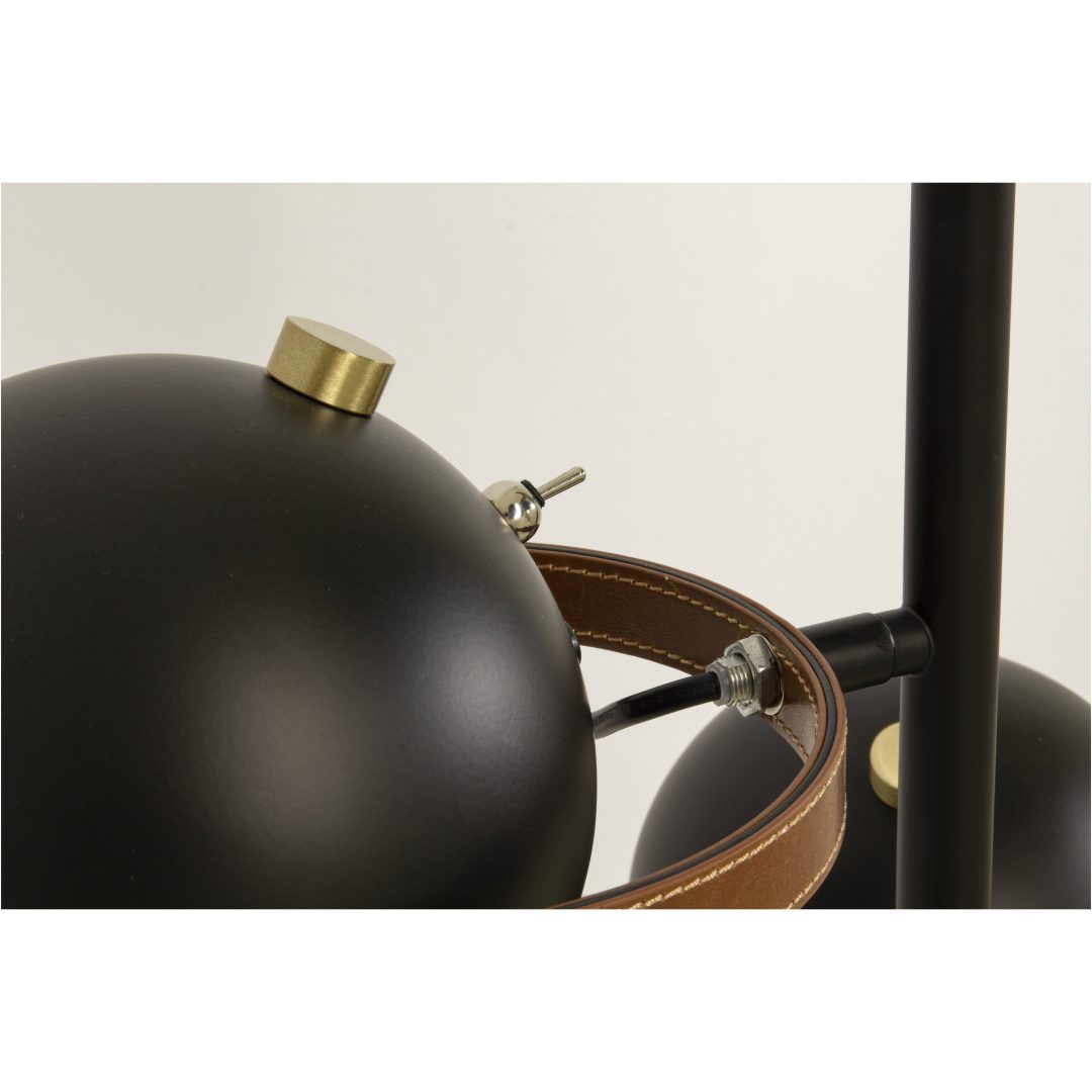 Bow Golvlampa. 3-arm, Svart ANETA HOME Sockel GU10 Svart /Matt Mässing – bild 4