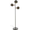 Bow Golvlampa. 3-arm, Svart ANETA HOME Sockel GU10 Svart /Matt Mässing – miniatyr 1