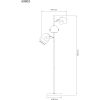 Bow Golvlampa. 3-arm, Vit ANETA HOME Sockel GU10 Vit /Brun /Silver – miniatyr 6