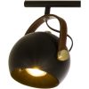 Bow Takspot, Svart ANETA HOME Sockel GU10 Svart /Matt Mässing – miniatyr 2