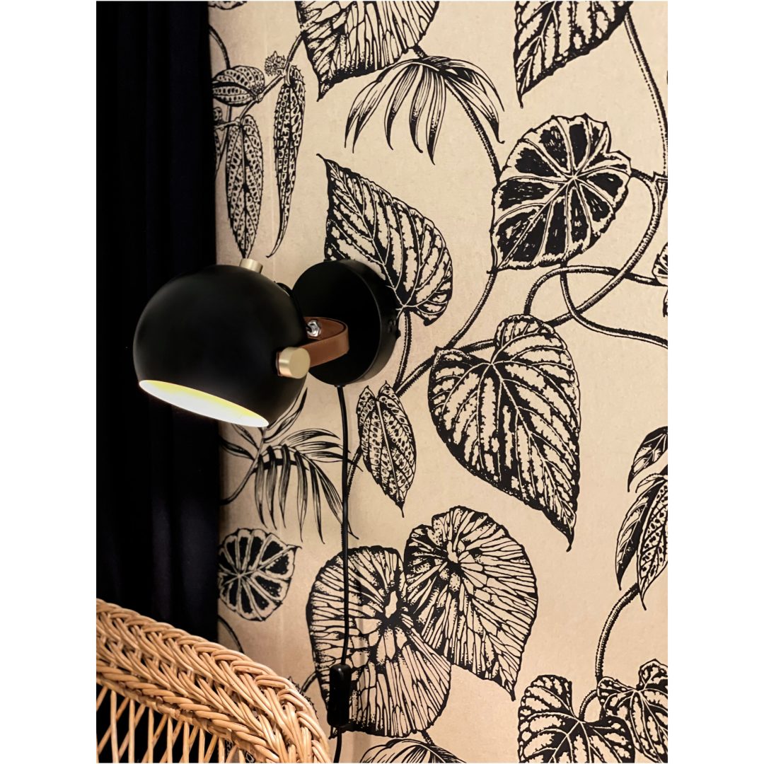 Bow Vägglampa, Svart ANETA HOME Sockel GU10 Svart /Matt Mässing – bild 4