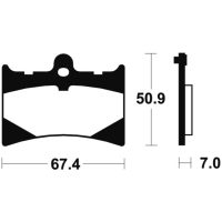 Brake Pads MTR101 Sintered Metal Tecnium