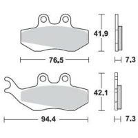 BRAKING Street/Scooter/Off-Road/ATV Semi-Metallic Brake pads - 770SM1