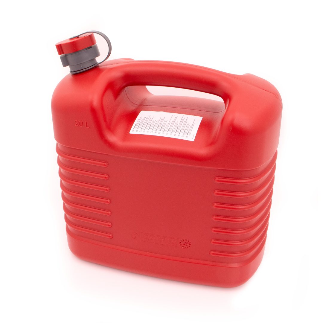 Bränsledunk 20l Med Hällpip Röd Plastic PRESSOL Pip