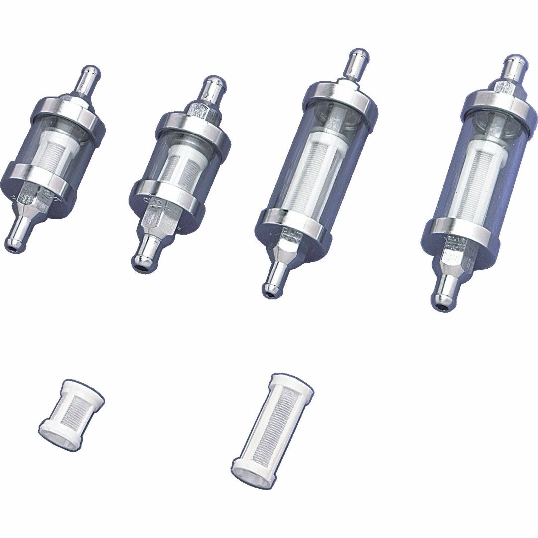 Bränslefilter Klar/chrome Inline DRAG SPECIALTIES