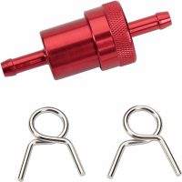 Bränslefilter Röd Anodiserad Aluminium EMGO