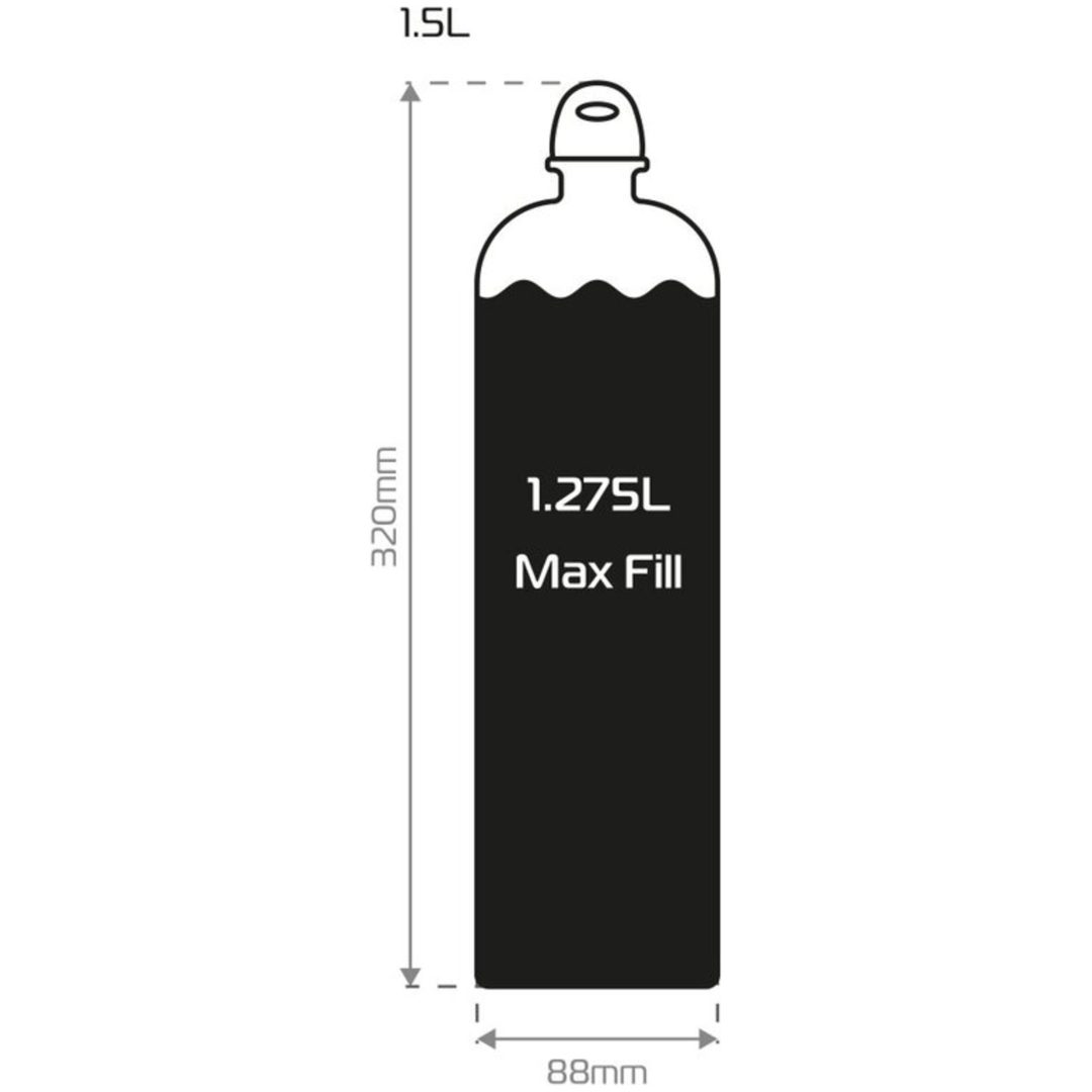 Bränsleflaska 1.5L Svart Aluminium OXFORD – bild 4
