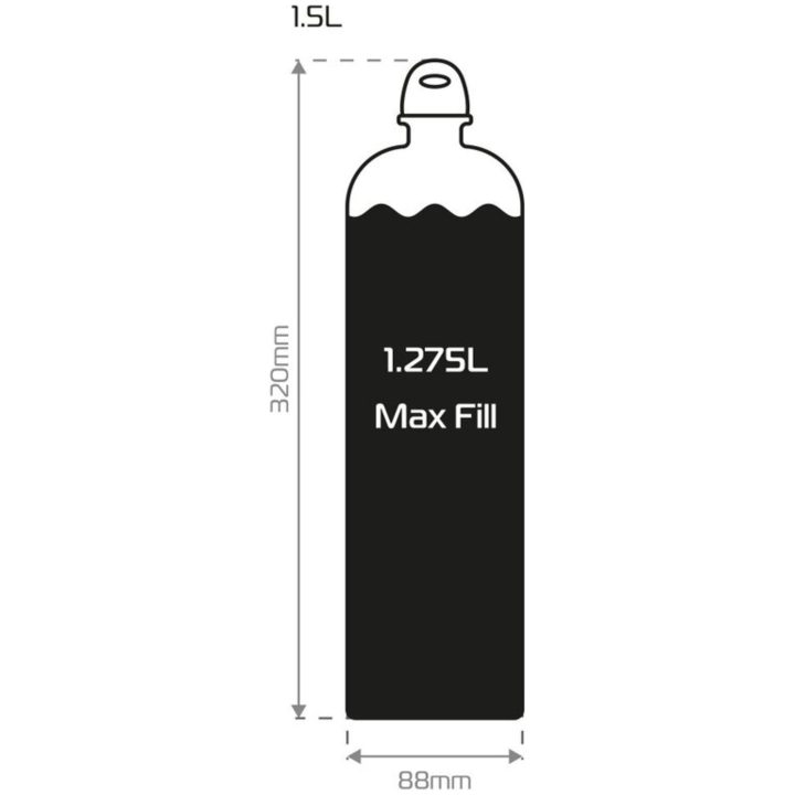 Bränsleflaska 1.5L Svart Aluminium OXFORD – bild 4