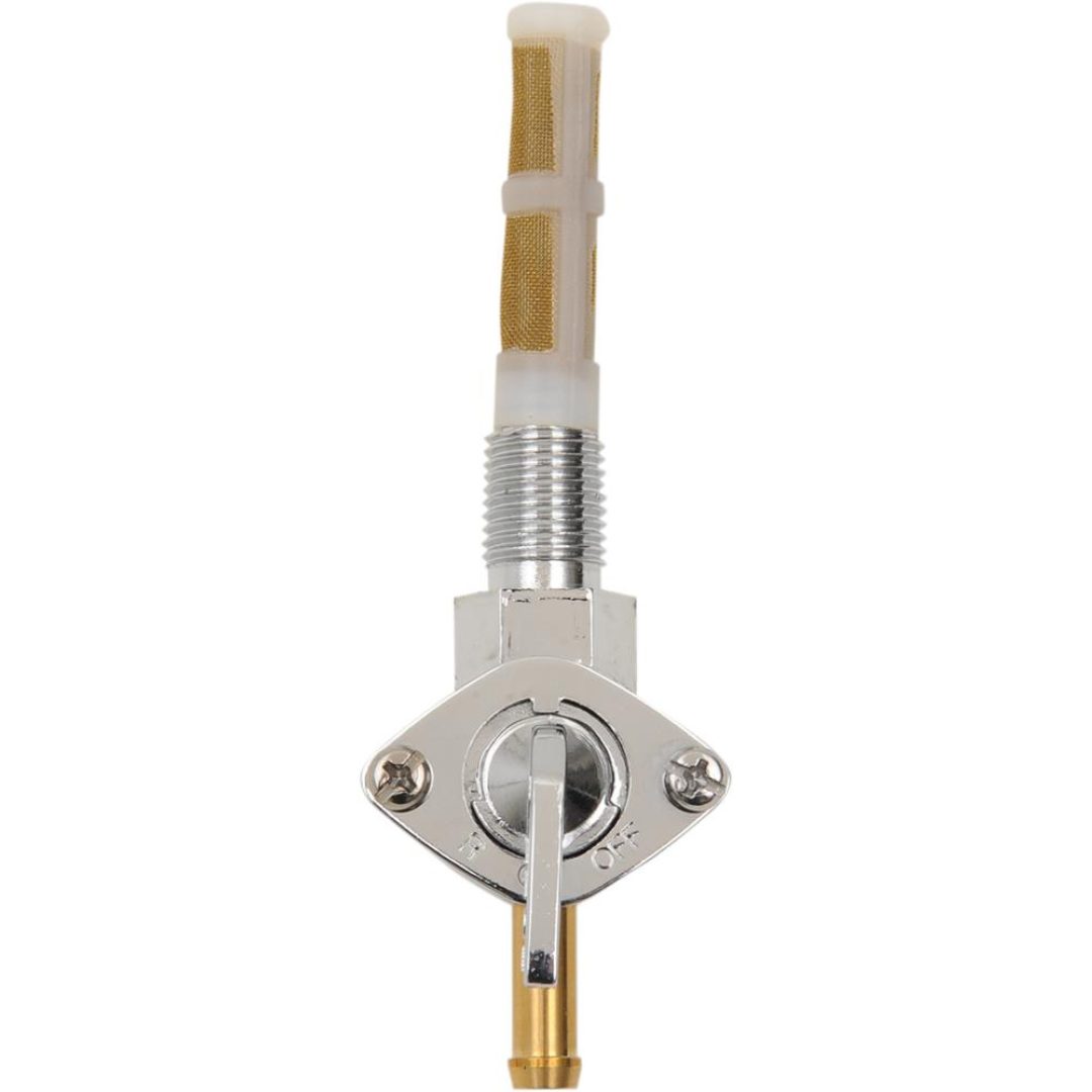 Bränslekran 1 4 NPT Krom Guld DRAG SPECIALTIES PETCOCK 1/4 NPT DOWN