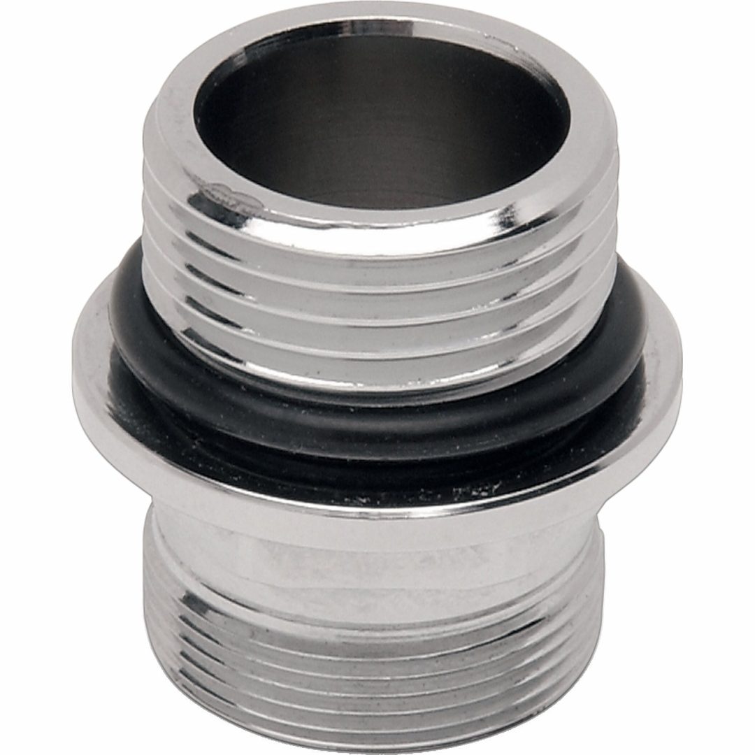 Bränslekranadapter Svart Krom DRAG SPECIALTIES