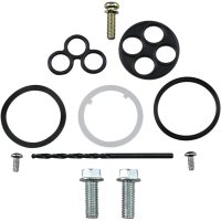 Bränslekranrenoveringssats Svart Silver PARTS UNLIMITED