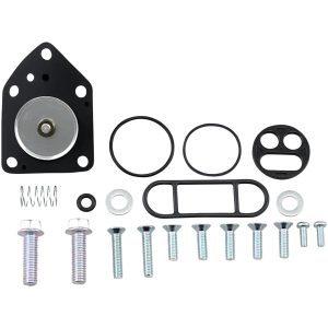 Bränslekranrenoveringssats Svart Silver PARTS UNLIMITED