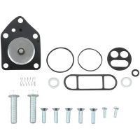 Bränslekranrenoveringssats Svart Silver PARTS UNLIMITED