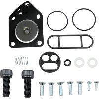 Bränslekranrenoveringssats Svart Silver PARTS UNLIMITED