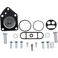 Bränslekranrenoveringssats Svart Silver PARTS UNLIMITED