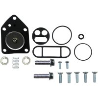 Bränslekranrenoveringssats Svart Silver PARTS UNLIMITED