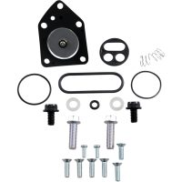 Bränslekranrenoveringssats Svart Silver PARTS UNLIMITED