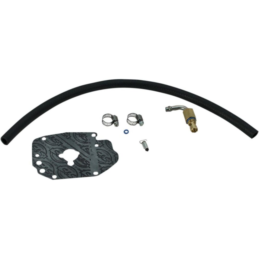 Bränsleledning Förgasarkit Svart/guld/grå S&S Cycle INLET GAS W/HOSE E/G