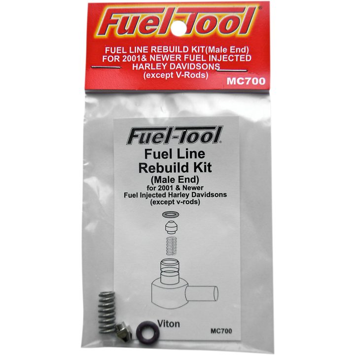 Bränsleslang Rebuild Kit Svart Silver FUEL-TOOL – bild 2