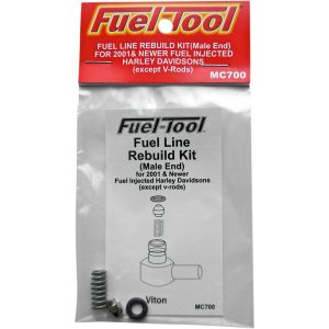 Bränsleslang Rebuild Kit Svart Silver FUEL-TOOL