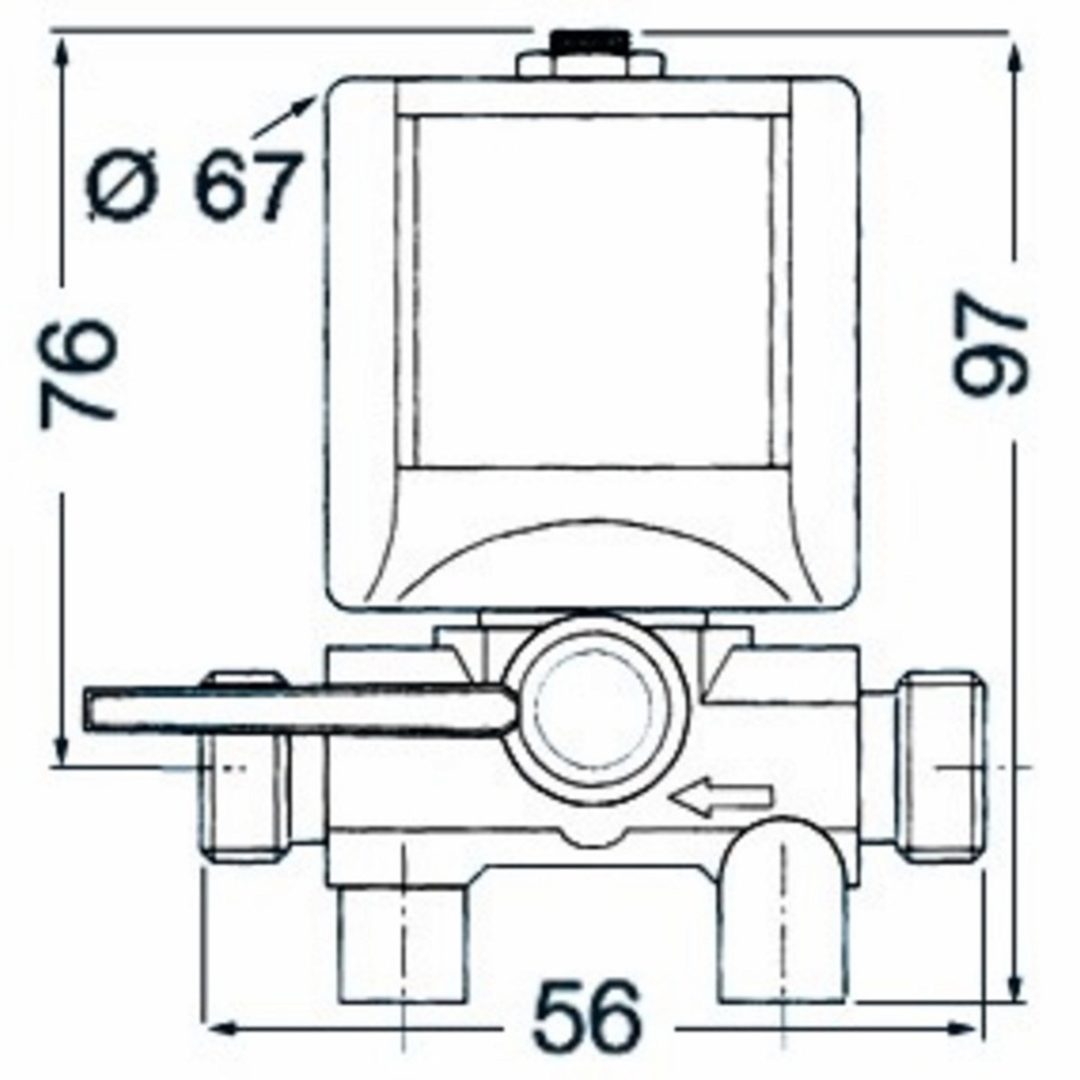 Bränslesolenoidventil 12 V Osculati – bild 2