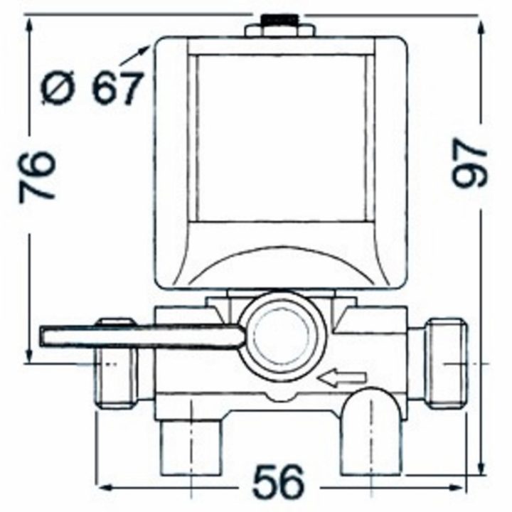 Bränslesolenoidventil 12 V Osculati – bild 2