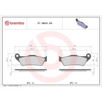 BREMBO Sintered Brake pads - 07BB0465
