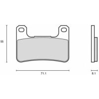 BREMBO UPGRADE Brake Pads Type M118z03 Z03 - Endurance Racing