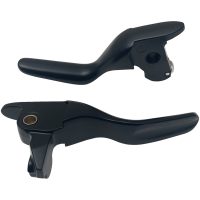 Broms- och kopplingshandtag Short Svart Matt Aluminium DRAG SPECIALTIES