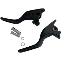 Broms- och kopplingshandtag Short Svart Matt Aluminium DRAG SPECIALTIES