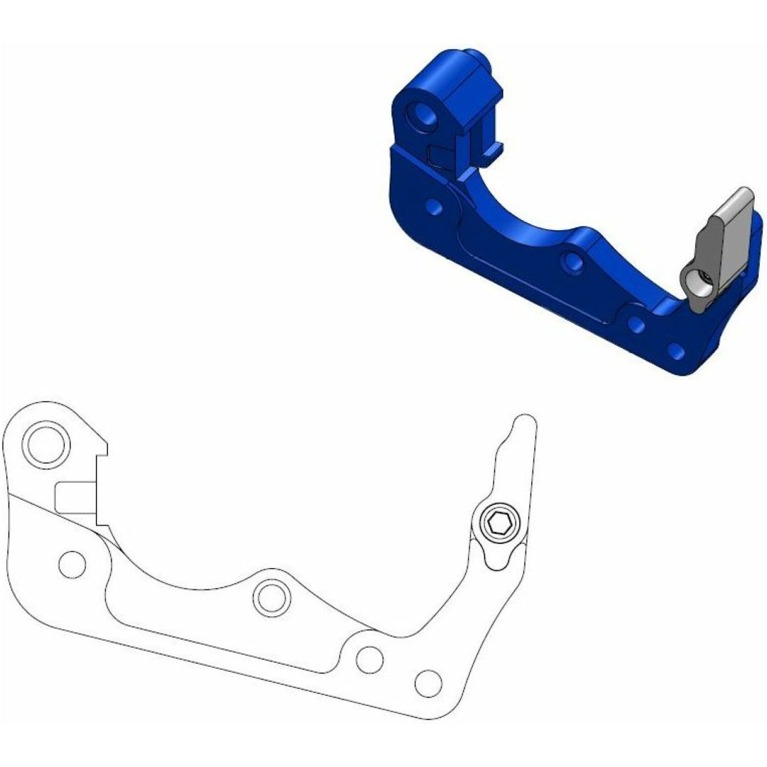 Bromsadapter Standard Fram Vänster/Fram Höger MOTO-MASTER Blue
