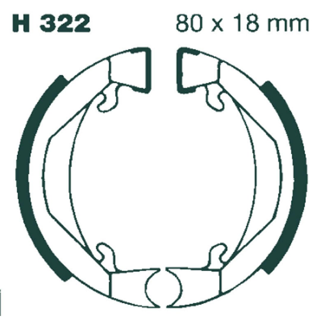 Bromsback Standard EBC EBC BRAKE SHOE