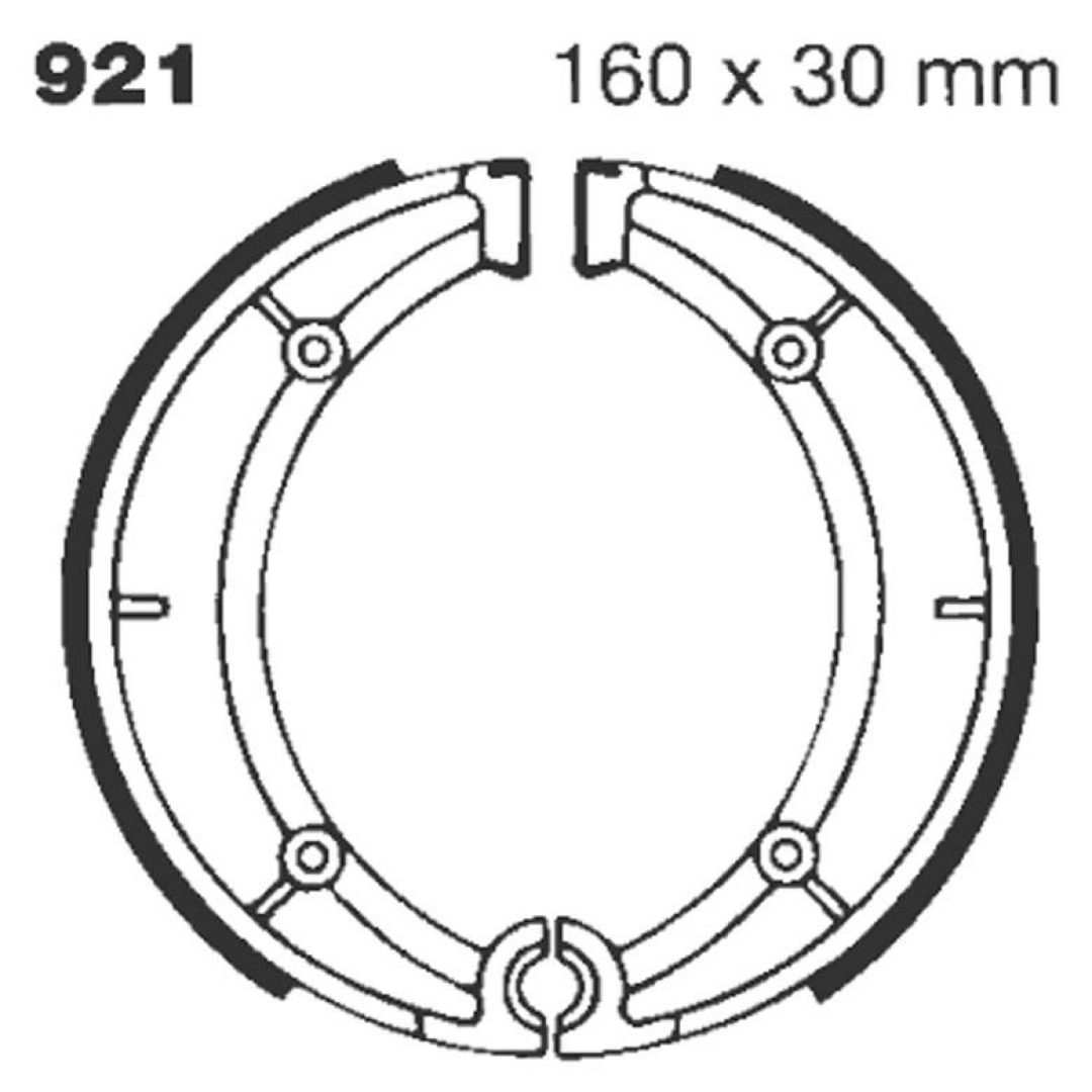 Bromsbackar Bak EBC BRAKE SHOE EBC - PE 921