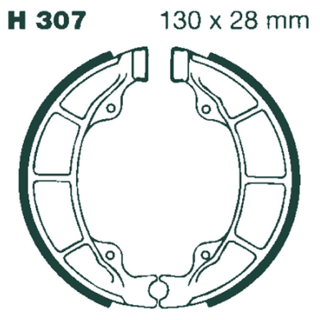 Bromsbackar Bak EBC BRAKE SHOE EBC - PE H307